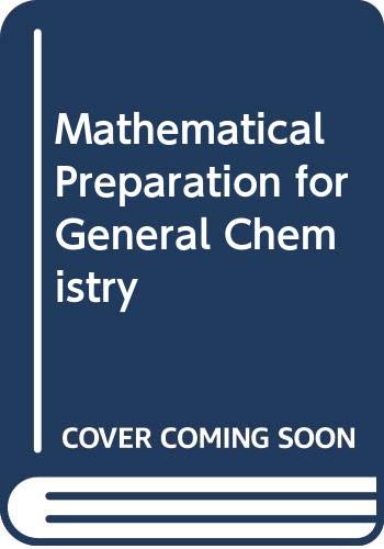 Book Mathematical Preparation for General Chemistry free