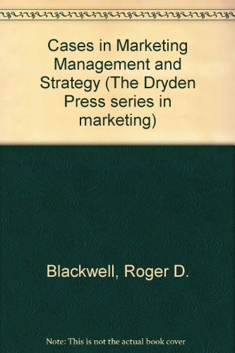 Book Cases In Marketing Management And Strategy (dryden Press Series In Marketing) free