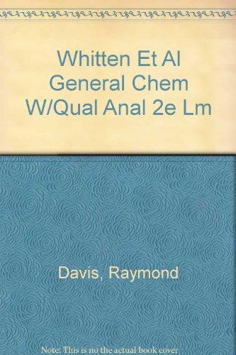 Book Whitten et Al General Chem W/Qual Anal 2e Lm free