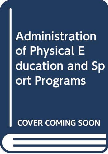 Book Administration of physical education and sport programs free