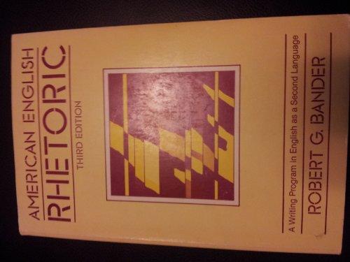 Book American English Rhetoric free