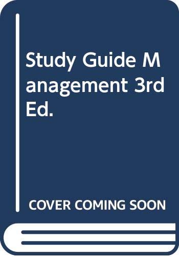 Book Study Guide Management 3rd Ed. free