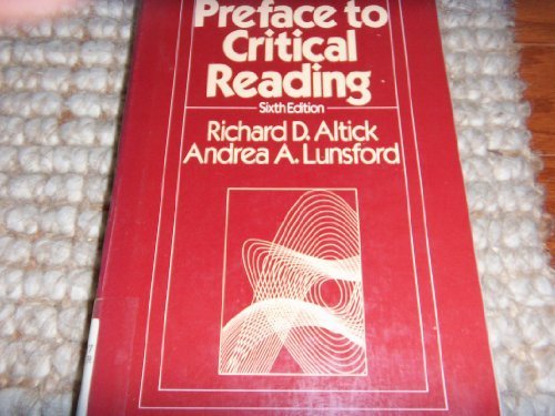 Book Preface to Critical Reading free