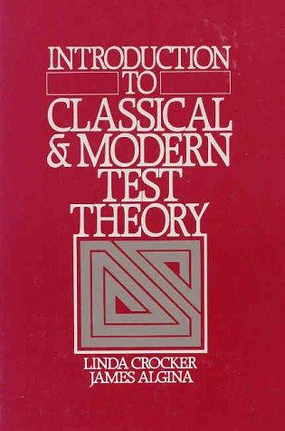 Book Introduction to Classical and Modern Test Theory free