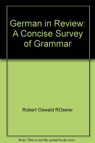 Book German in Review: A Concise Survey of Grammar free