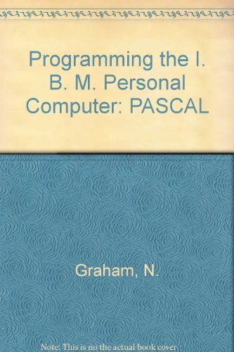 Book Programming The Ibm Personal Computer, Pascal free