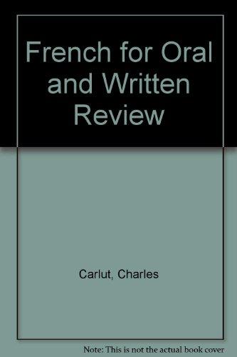 Book French for Oral and Written Review, 3rd Edition (English and French Edition) free