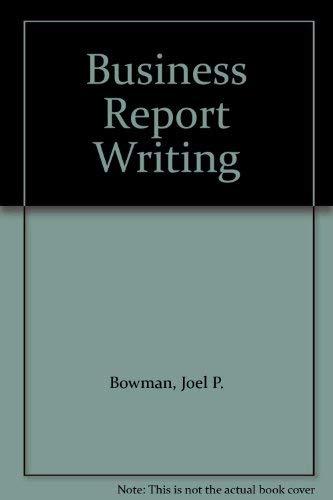 Book Business Report Writing free