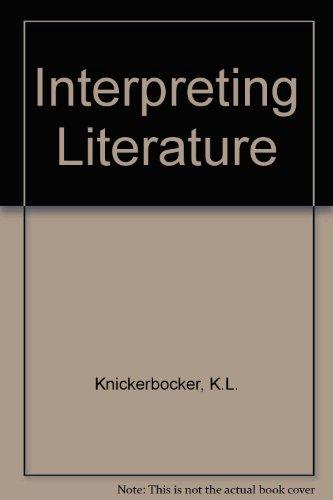 Book Interpreting Literature free