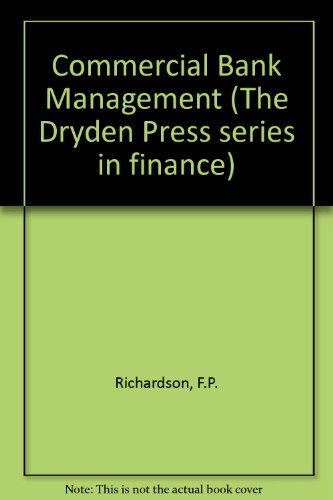 Book Commercial Bank Management (the Dryden Press Series In Finance) free