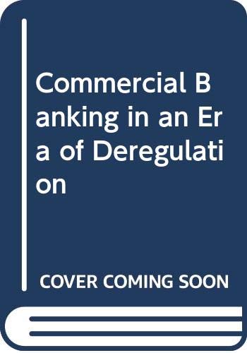Book Commercial banking in an era of deregulation free