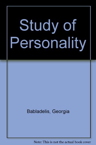 Book The Study Of Personality: Issues And Resolutions free