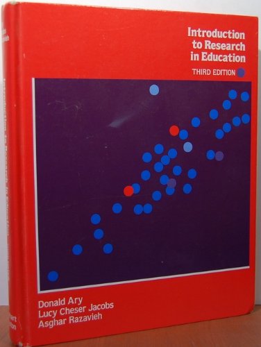 Book Introduction to research in education free