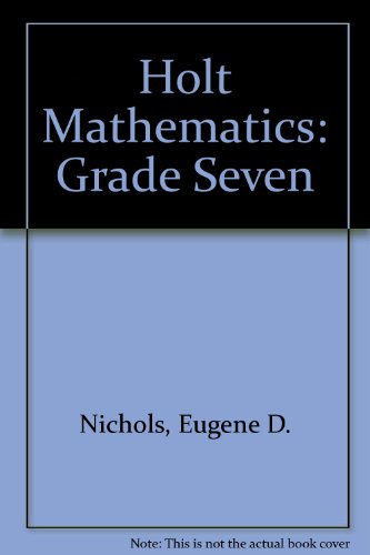 Book Holt Mathematics: Grade Seven free