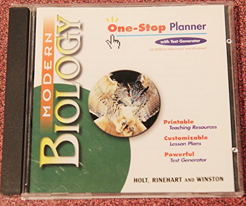 Book 1-Stop Planner CD-R W/Tg Mod Biol 2002 (Modern Biology) free