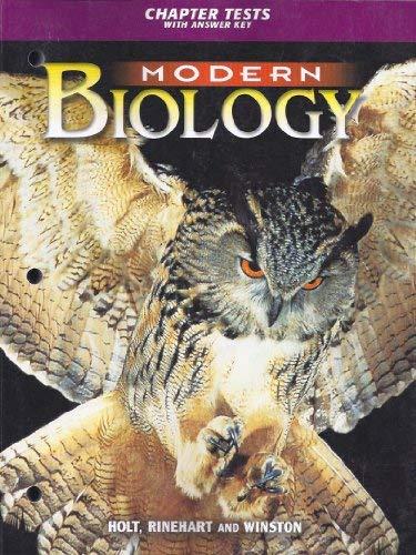 Book Modern Biology : Chapter Tests With Answer Key free