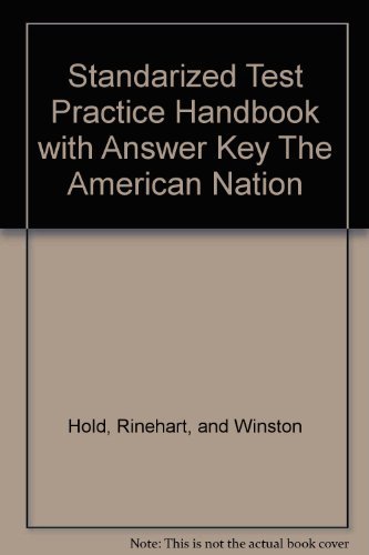Book Standarized Test Practice Handbook With Answer Key The American Nation free