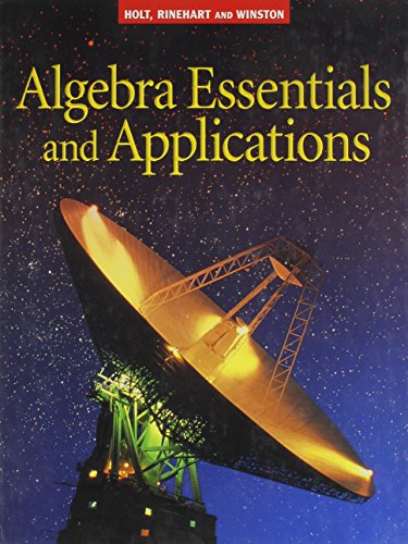 Book Holt Algebra Essentials & Applications: Student Edition 2001 free