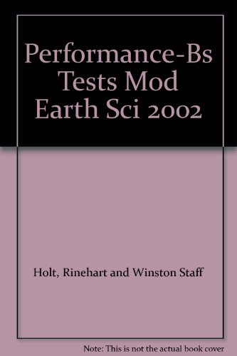 Book Performance-Bs Tests Mod Earth Sci 2002 free