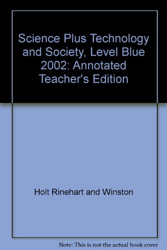 Book Science Plus Technology and Society, Level Blue 2002: Annotated Teacher's Edition free