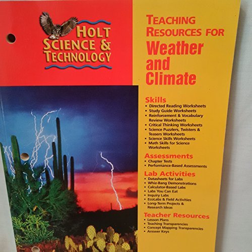 Book Holt Science and Technology: Weather: Teaching Resources free