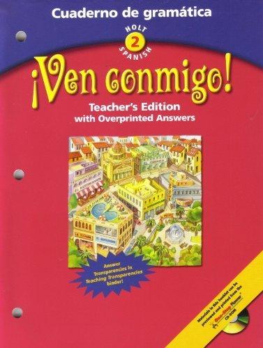 Book Holt Spanish 2 ¡ven Conmigo! Cuaderno De Gramática, Teacher's Edition (holt Spanish 2) free