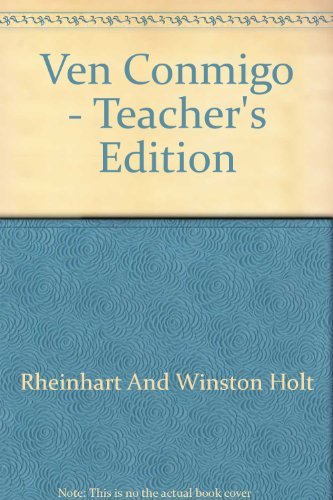Book Ven Conmigo - Teacher's Edition (spanish Edition) free