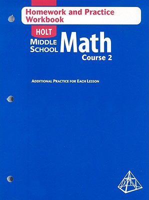 Book Holt Middle School Math: Homework and Practice Workbook Course 2 free