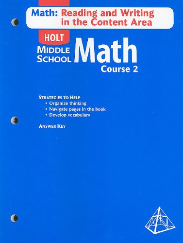 Book Holt Mathematics: Math Reading and Writing Course 2 free