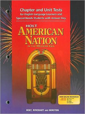 Book Holt American Nation In The Modern Era Chapter And Unit Tests For English Language Learners And Special-needs Students With Answer Keys free
