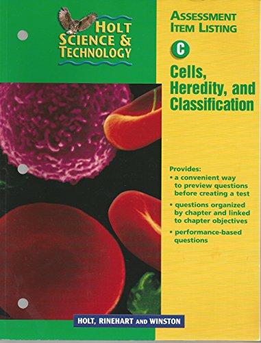 Book Assessment Item Listing HS&T C: Cells/Heredity/Classification 2002 free