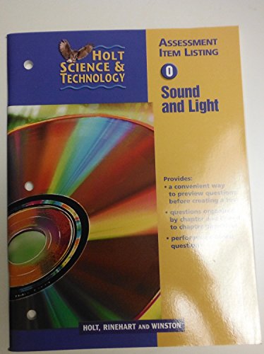Book HS&T Assessment Item Listing O: Sound & Light free