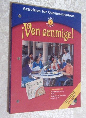 Book Ven Conmingo! Holt Spanish, Level 2: Activies For Communication free