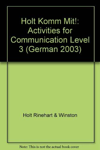 Book Komm mit!: Activities for Communication Level 3 free