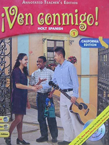 Book ¡Ven conmigo! California: Annotated Teacher Edition with Lesson Planner Level 1 2004 free