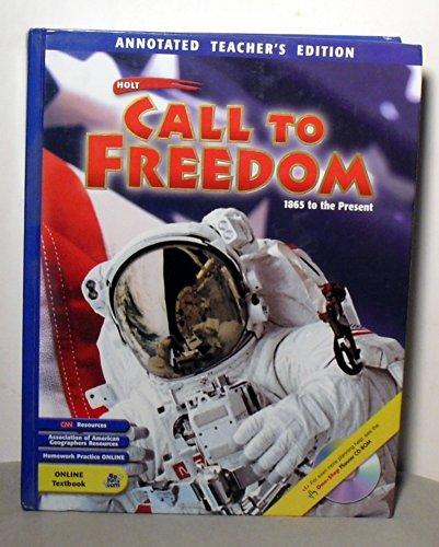 Book Call to Freedom 1865 to Present TEACHERS EDITION free