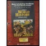 Book Holt World History: The Human Journey Block Scheduling Handbook With Team Teaching Strategies free