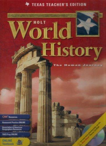 Book Holt World History: The Human Journey,  Texas Teacher's Edition free