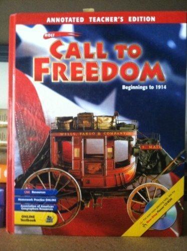 Book Call to Freedom: Beginnings to 1914, Annotated Teacher's Edition free