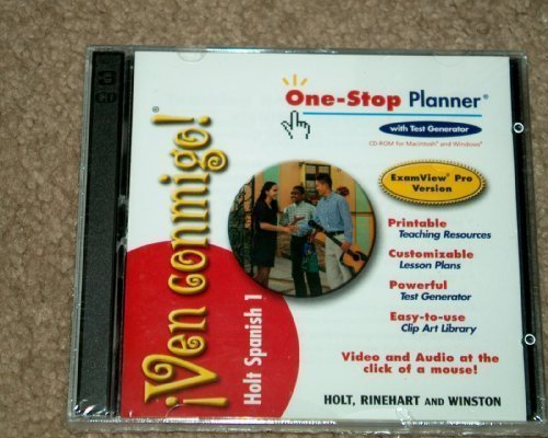 Book ¡Ven conmigo!: Teacher’s One-Stop Planner CD-ROM with ExamView Assessment Suite Level 1 free