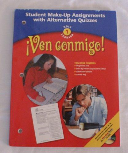 Book Ven Conmigo! Level 1 : Student Make-Up Assignments with Alternative Quizzes free