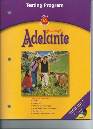 Book Ven Conmigo! Level 1a: Adelante- Testing Program free