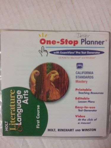 Book CA One-Stop Planner Hlla G 07 2003 (Holt Literature and Language Arts) free