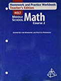 Book Holt Middle School Math: Homework and Practice Workbook Teacher's Edition Course 2 free
