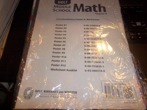 Book Interdisciplinary Poster Worksheet (holt Middle School Math Course 3) free