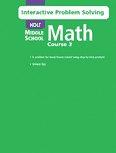 Book Math Course 3, Grade 8 Interactive Problem Solving With Answer Key: Holt Mathematics free