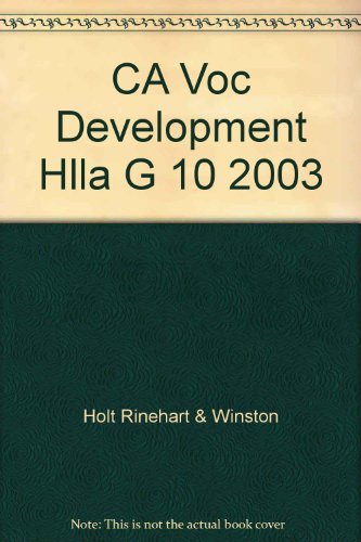 Book Ca Voc Development Hlla G 10 2003 free