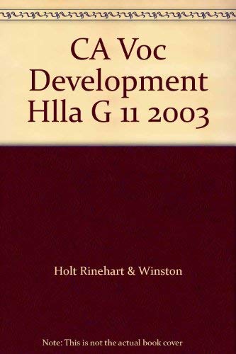 Book CA Voc Development Hlla G 11 2003 free