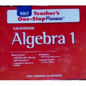 Book One-Stop Planner Alg 1 2003 free