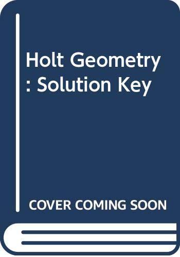 Book Holt Geometry: Solution Key free